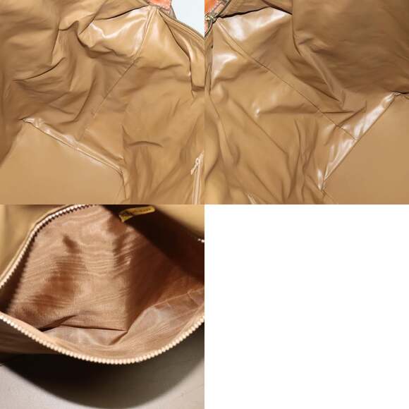 CELINE Macadam Canvas Boston Bag Pvc Leather Brown Gold - Picture 12 of 12